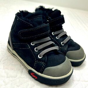 See Kai Run Black and Gray Kids Sneakers